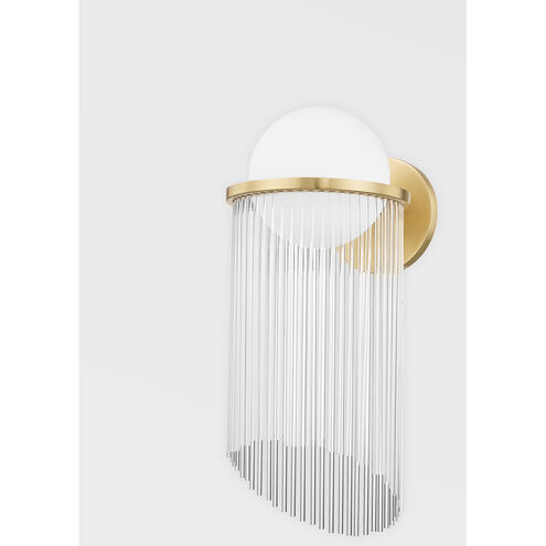 Celestial 1 Light 9 inch Aged Brass Wall Sconce Wall Light