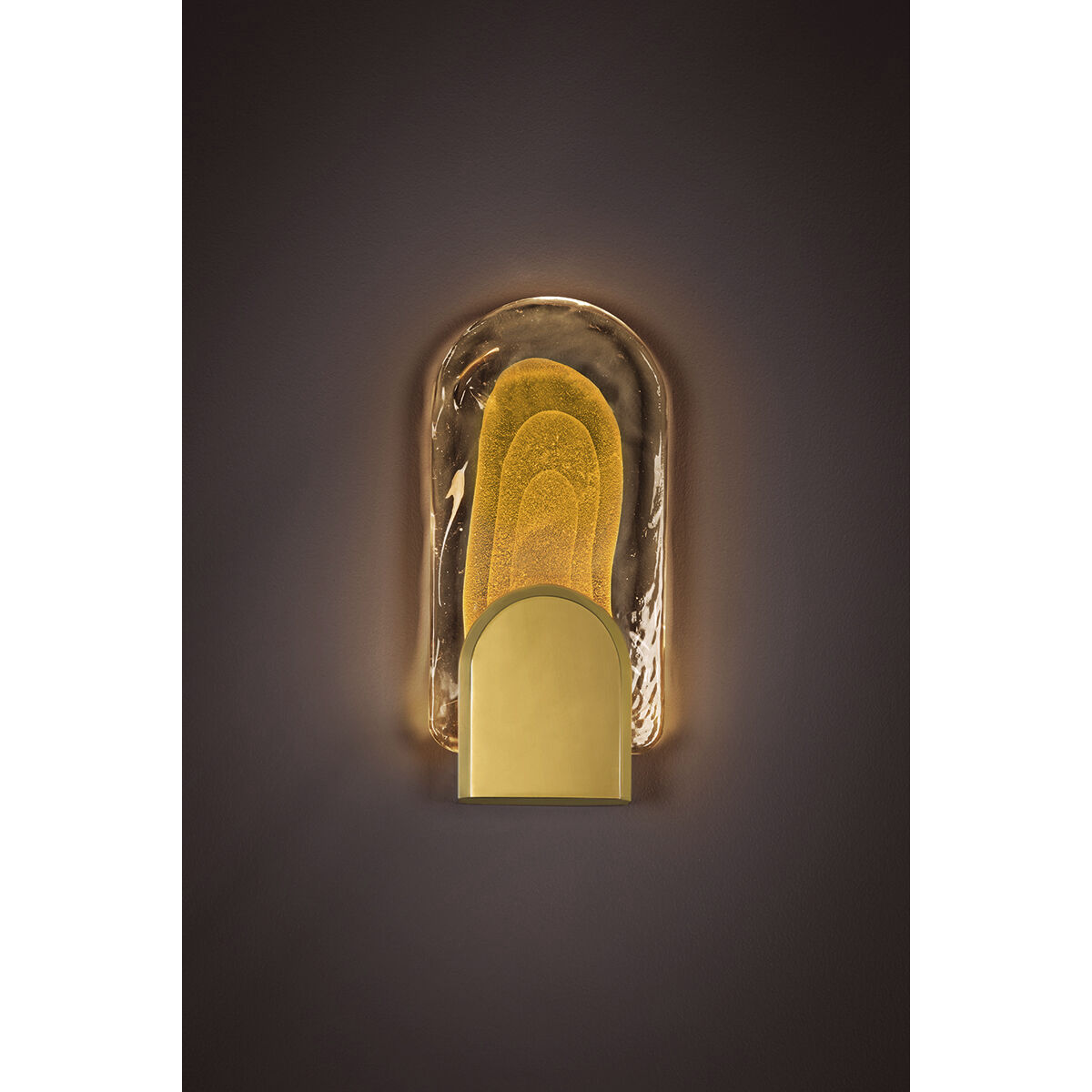Morganite LED 7 inch Vintage Brass ADA Wall Sconce Wall Light