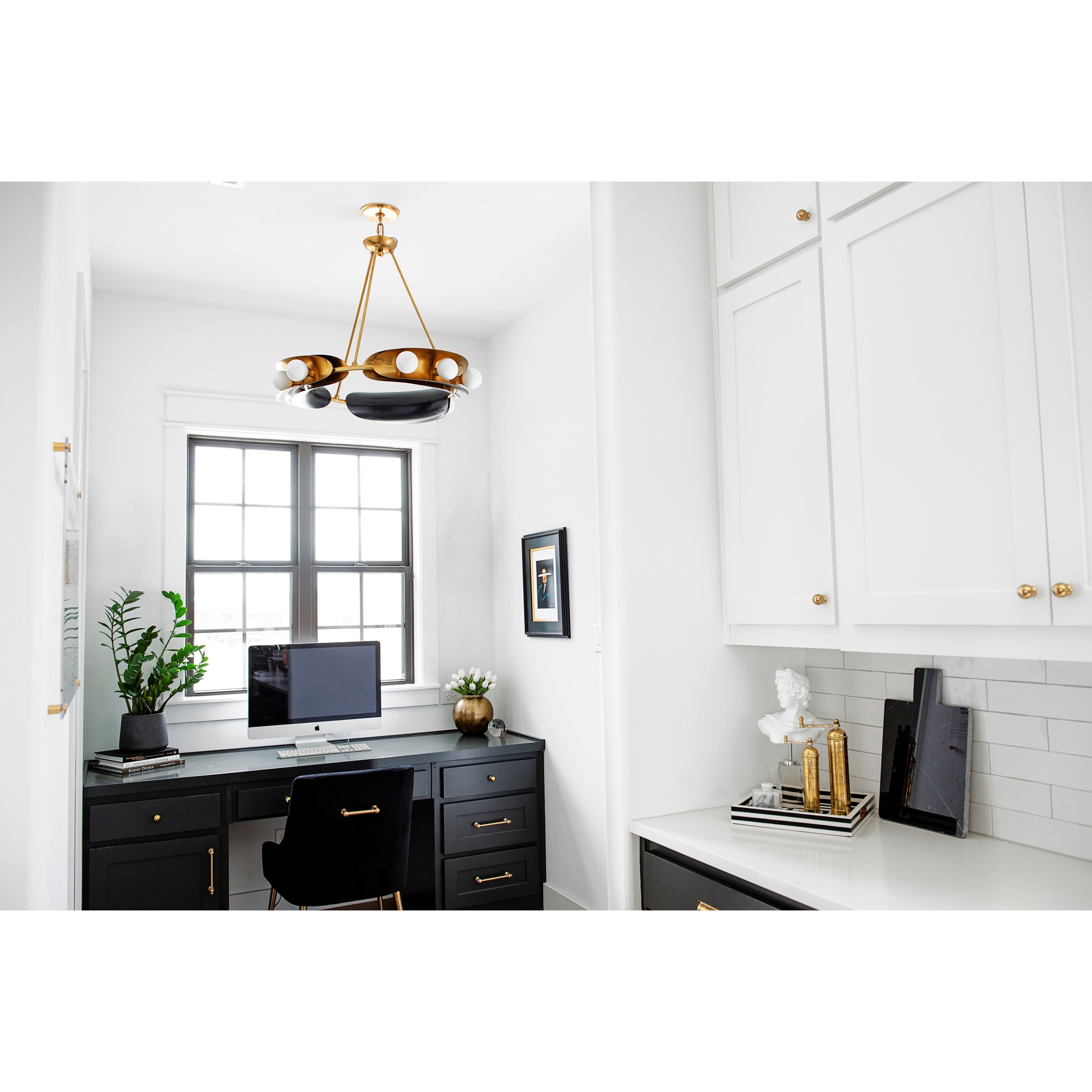 Hopper 9 Light 32 inch Vintage Brass and Bronze Chandelier Ceiling Light