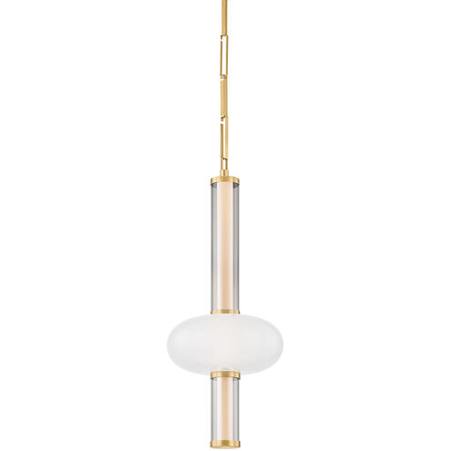 Corbin LED 11.5 inch Vintage Brass Pendant Ceiling Light