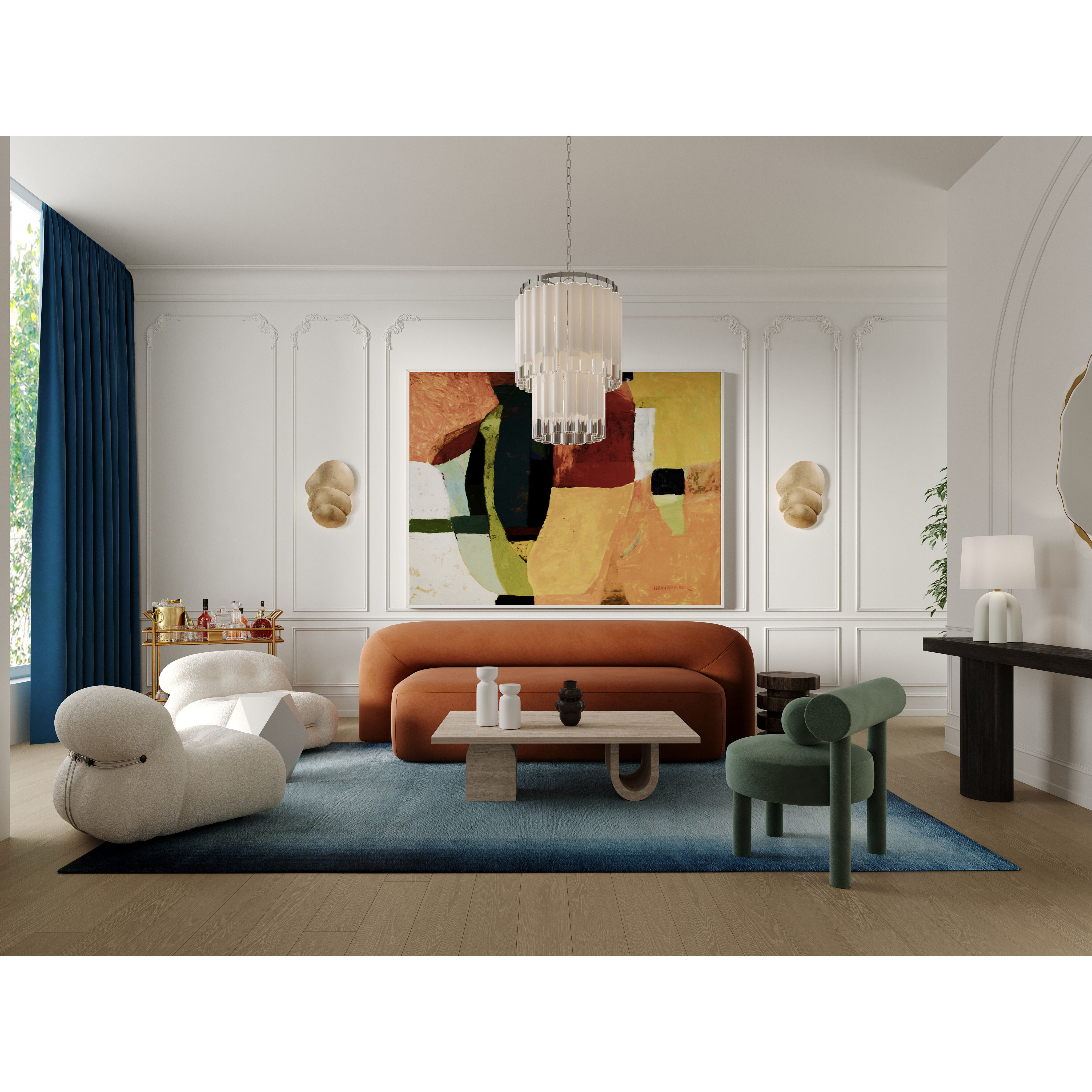 Akemi 3 Light 16.25 inch Vintage Gold Leaf ADA Wall Sconce Wall Light