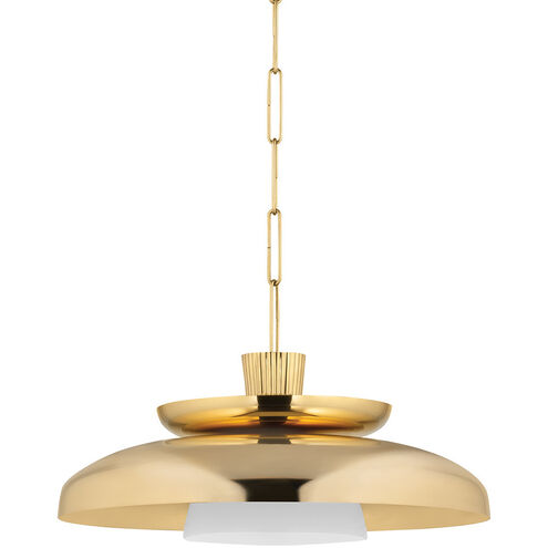 Ravenna 1 Light 22 inch Vintage Brass Pendant Ceiling Light