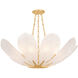 Galena 9 Light 34 inch Vintage Gold Leaf Chandelier Ceiling Light