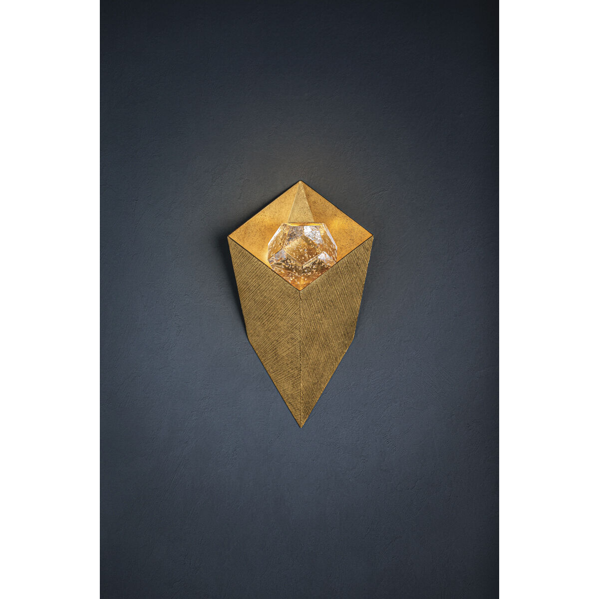 Conch LED 10 inch Vintage Gold Leaf Wall Sconce Wall Light