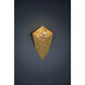 Conch LED 10 inch Vintage Gold Leaf Wall Sconce Wall Light