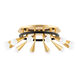 Aries 12 Light 23 inch Vintage Polished Brass/Deep Bronze Semi Flush Ceiling Light
