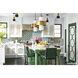 Melrose 6 Light 22 inch Vintage Brass/Soft Black Pendant Ceiling Light