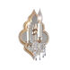 Bijoux 1 Light 7.5 inch Warm Silver Leaf Wall Sconce Wall Light
