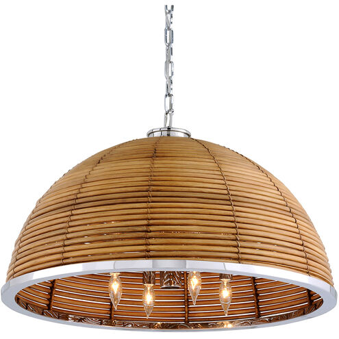 Carayes 8 Light 31 inch Stainless Steel Chandelier Ceiling Light