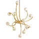 Signature 12 Light 40 inch Gold Leaf Chandelier Ceiling Light