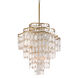 Dolce 12 Light 25 inch Champagne Leaf Pendant Ceiling Light in 9, 28.00