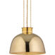 Perseus 1 Light 20 inch Vintage Brass Pendant Ceiling Light