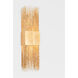 Sabine 8 Light 7 inch Vintage Gold Leaf Wall Sconce Wall Light