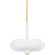 Rimini 3 Light 20 inch Gold Leaf Pendant Ceiling Light