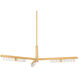 Annecy LED 50.5 inch Vintage Brass Chandelier Ceiling Light