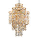 Ambrosia 32 inch Gold and Silver Leaf Pendant Ceiling Light