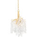 Genoa 5 Light 14.5 inch Gold Leaf Chandelier Ceiling Light