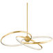 Alula LED 42 inch Vintage Brass Chandelier Ceiling Light