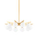 Astra 10 Light 30 inch Vintage Brass Chandelier Ceiling Light