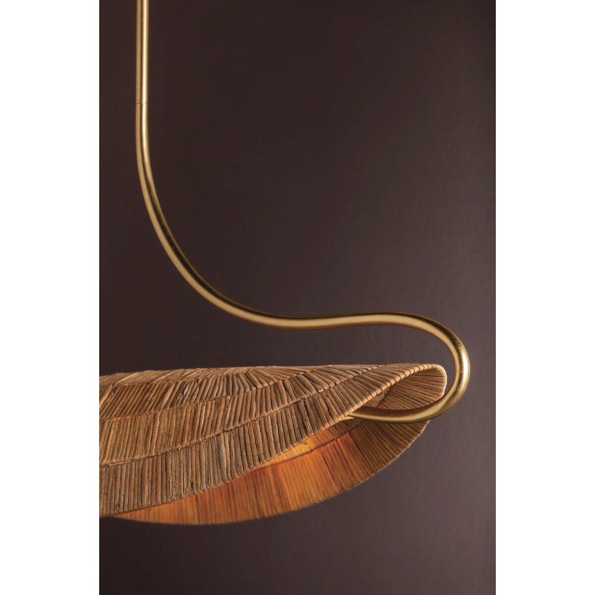 Medea 4 Light 40 inch Gold Leaf Linear Pendant Ceiling Light