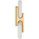 Rosalba LED 6.5 inch Vintage Brass ADA Wall Sconce Wall Light