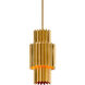 Moxy 1 Light 9.5 inch Gold Leaf Pendant Ceiling Light