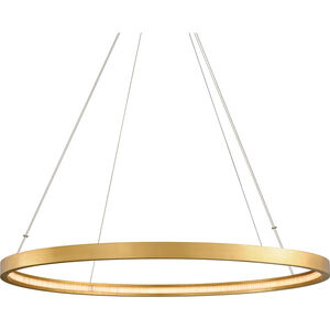 Jasmine LED 56 inch Gold Leaf Chandelier Ceiling Light