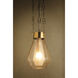 Tragus 1 Light 14 inch Vintage Brass Pendant Ceiling Light