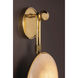 Ares LED 9.75 inch Vintage Brass Wall Sconce Wall Light