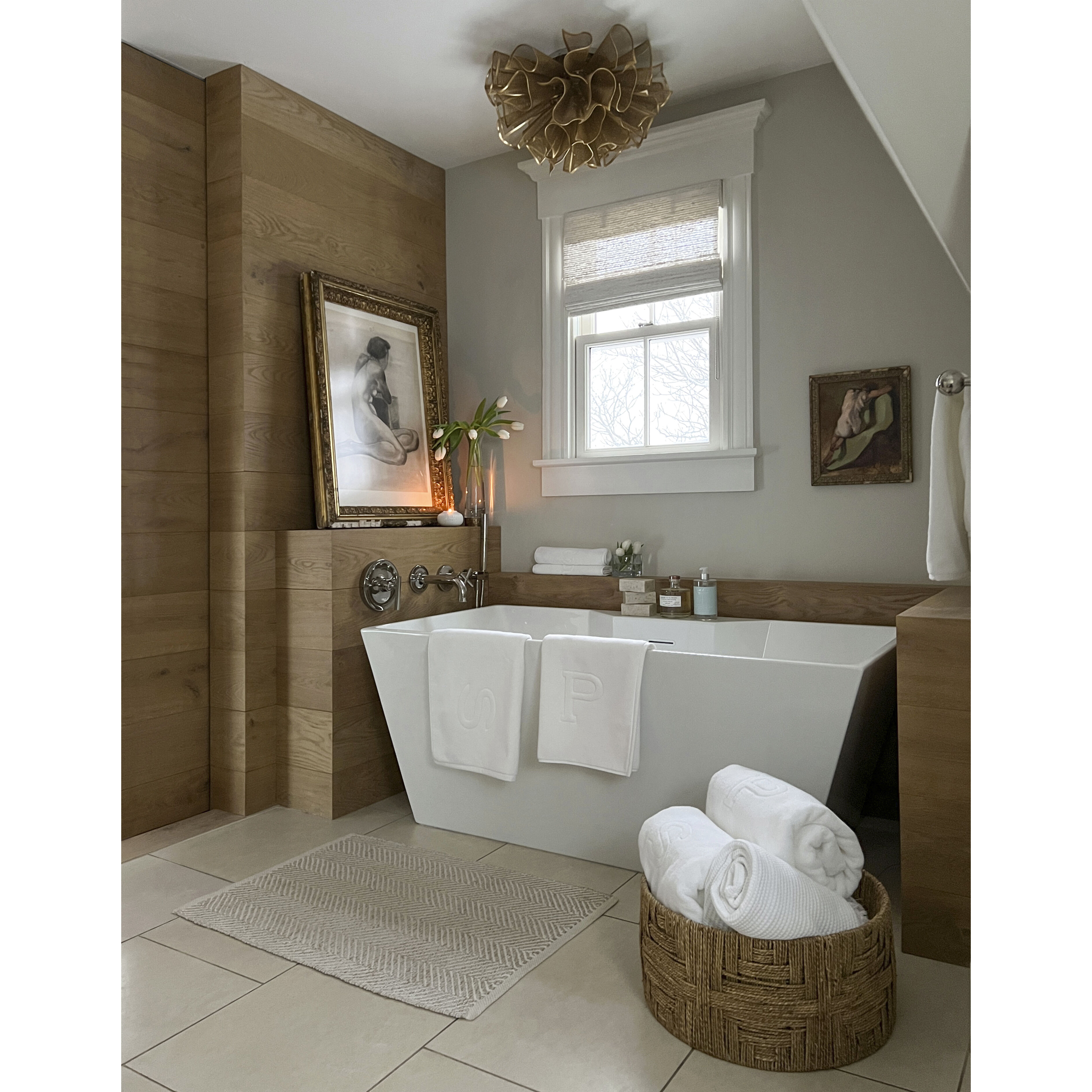 Pulse LED 23.25 inch Gold Leaf Semi Flush Ceiling Light