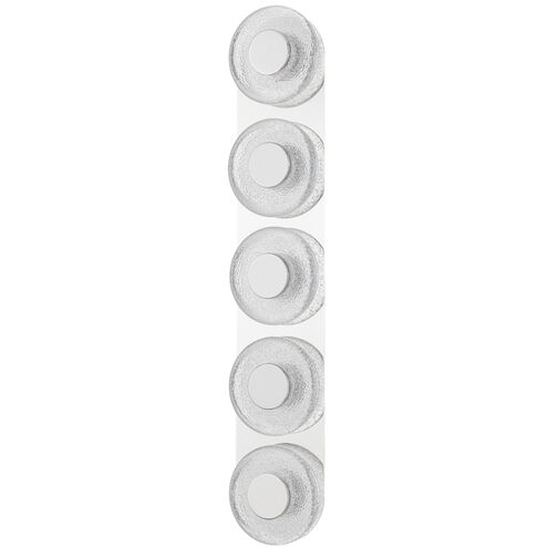 Pearl LED 6 inch Polished Nickel ADA Wall Sconce Wall Light