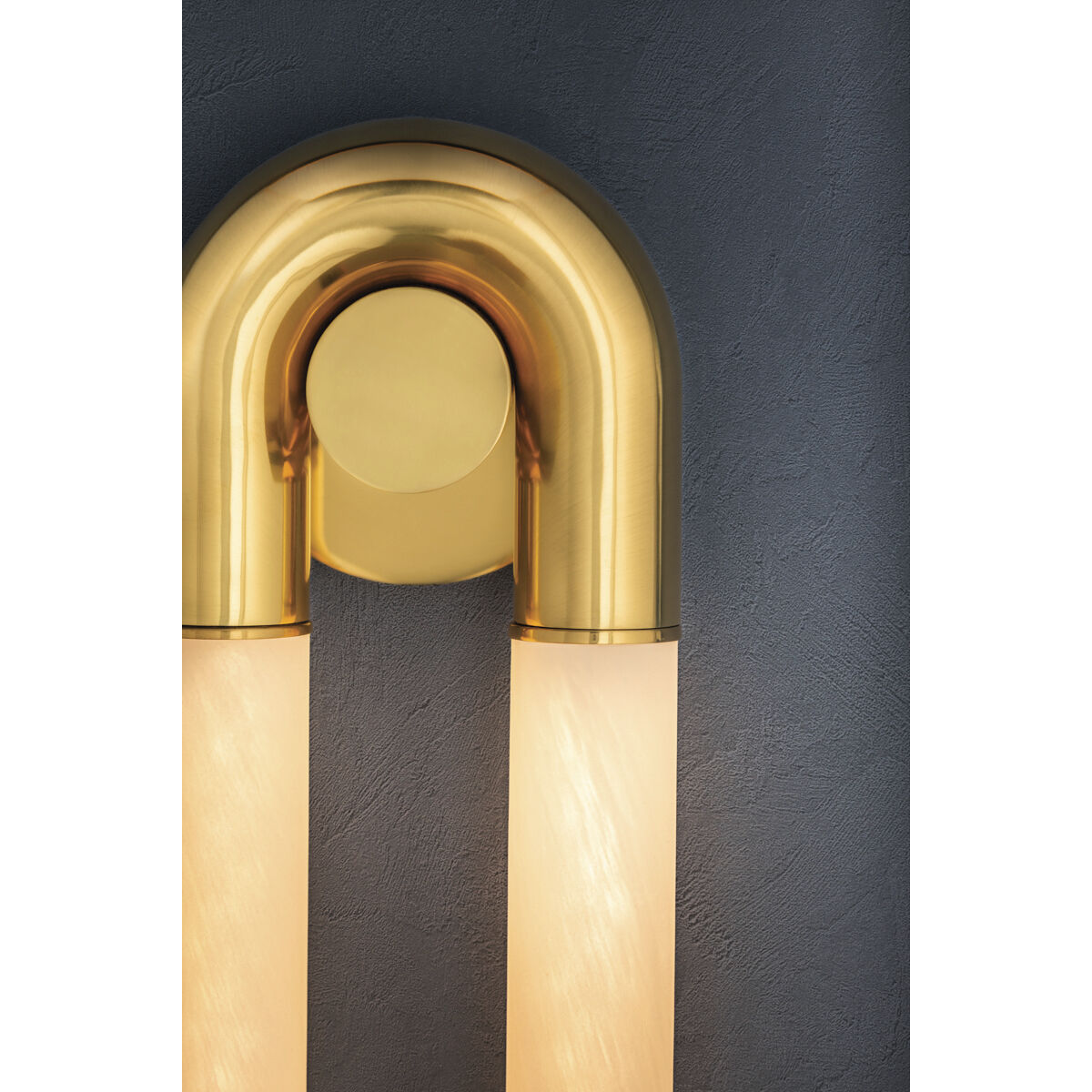 Zeme LED 6.5 inch Vintage Polished Brass ADA Wall Sconce Wall Light