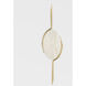 Lapis LED 7 inch Vintage Brass ADA Wall Sconce Wall Light