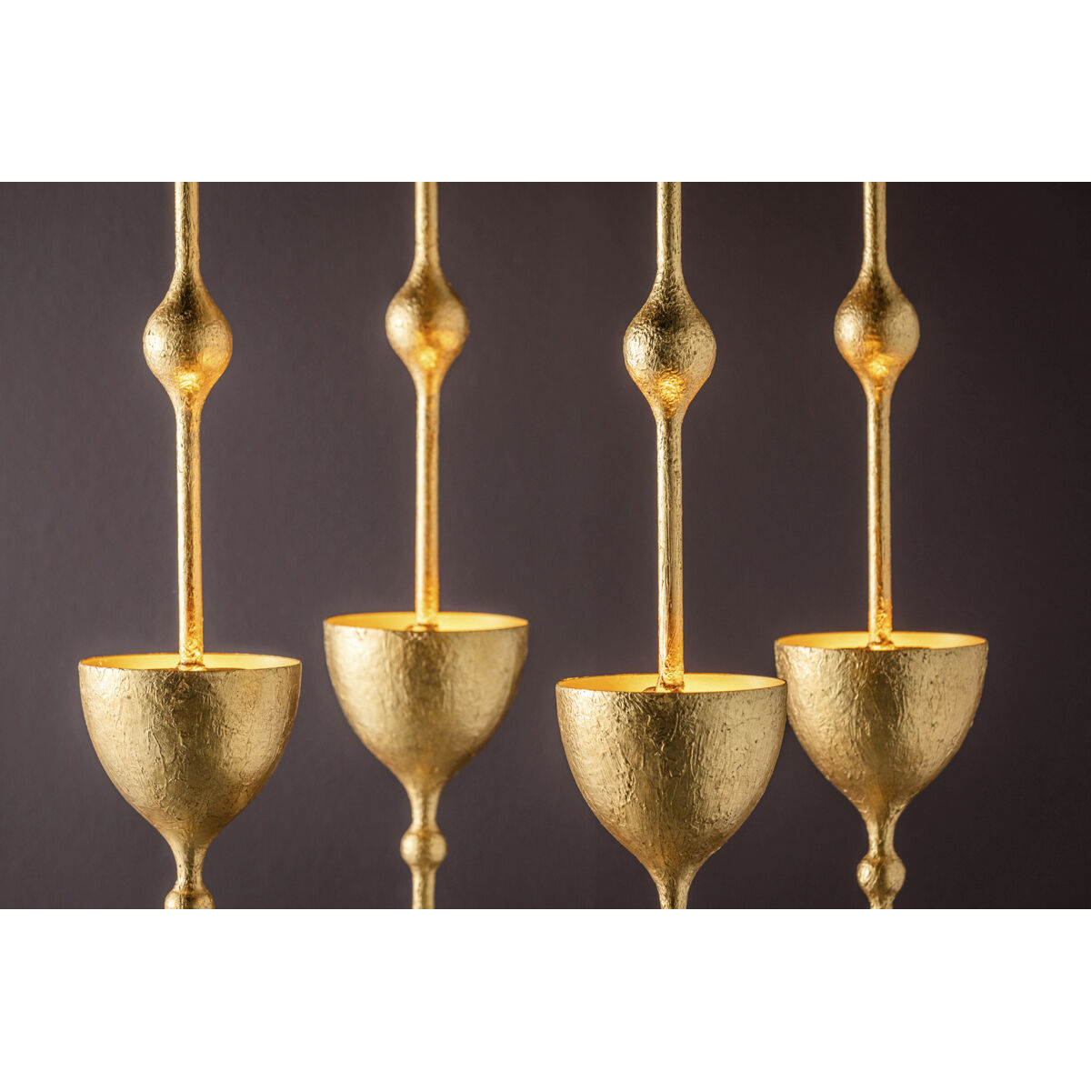 Antalya LED 22 inch Vintage Gold Leaf Indoor Lantern Ceiling Light