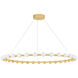 Linus LED 61 inch Vintage Brass Chandelier Ceiling Light