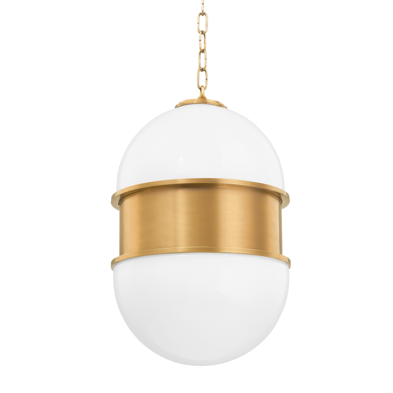 Broomley 1 Light 14 inch Vintage Brass Pendant Ceiling Light