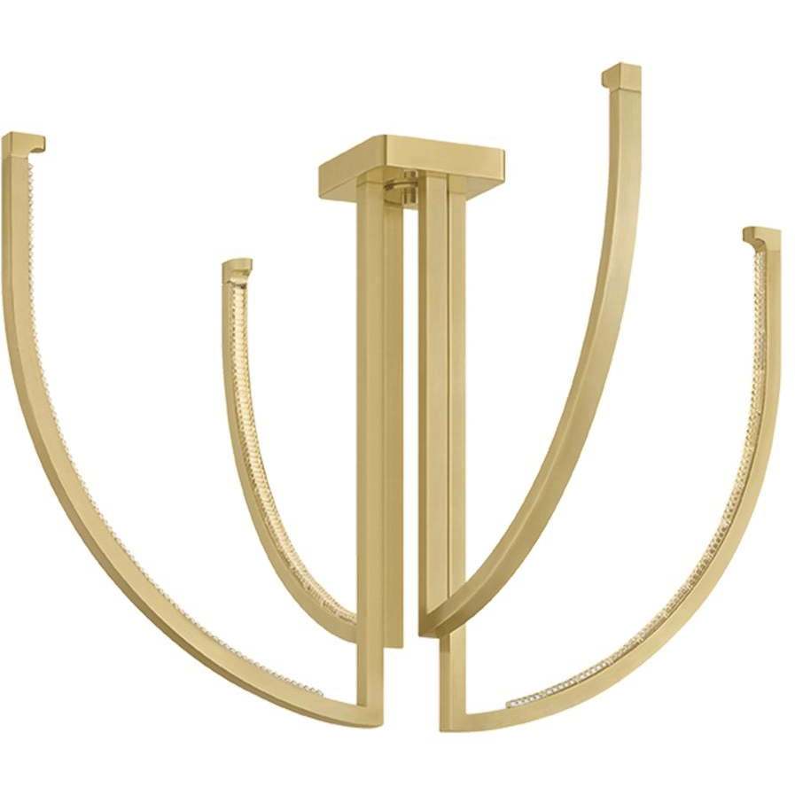 Frankfurt 4 Light 36 inch Vintage Brass Chandelier Ceiling Light