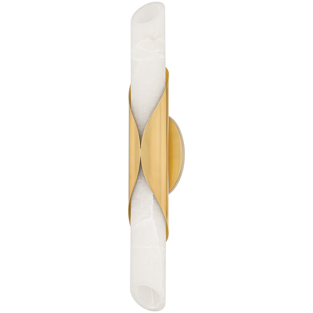 Camilla 2 Light 4.75 inch Vintage Polished Brass Wall Sconce Wall Light