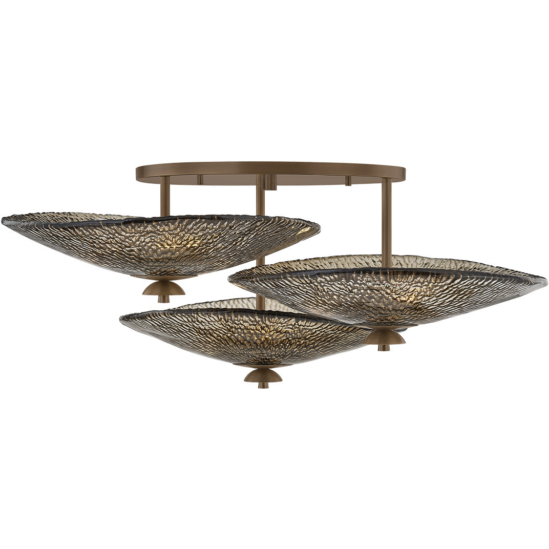 Alba 9 Light 36.25 inch Old World Brass Semi Flush Ceiling Light