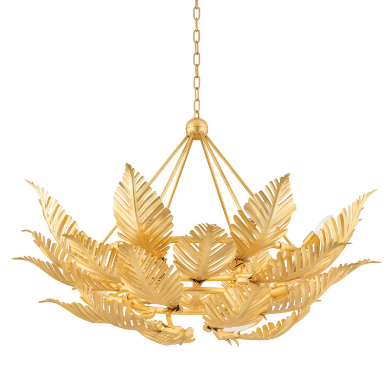 Corbett Lighting 317 412 GL Tropicale 12 Light 44 inch Gold Leaf Pendant Ceiling Light