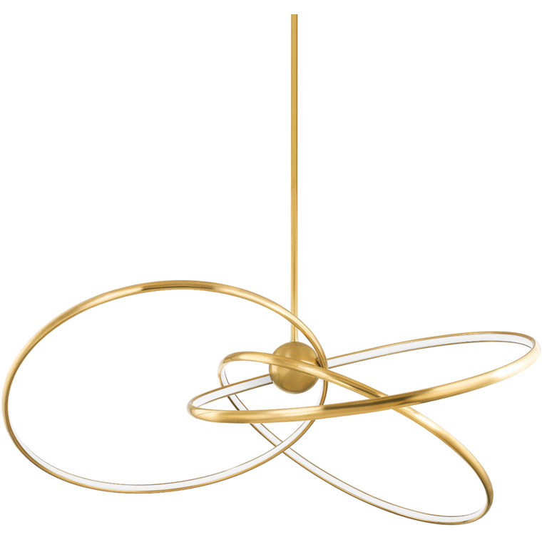 Alula LED 60 inch Vintage Brass Chandelier Ceiling Light