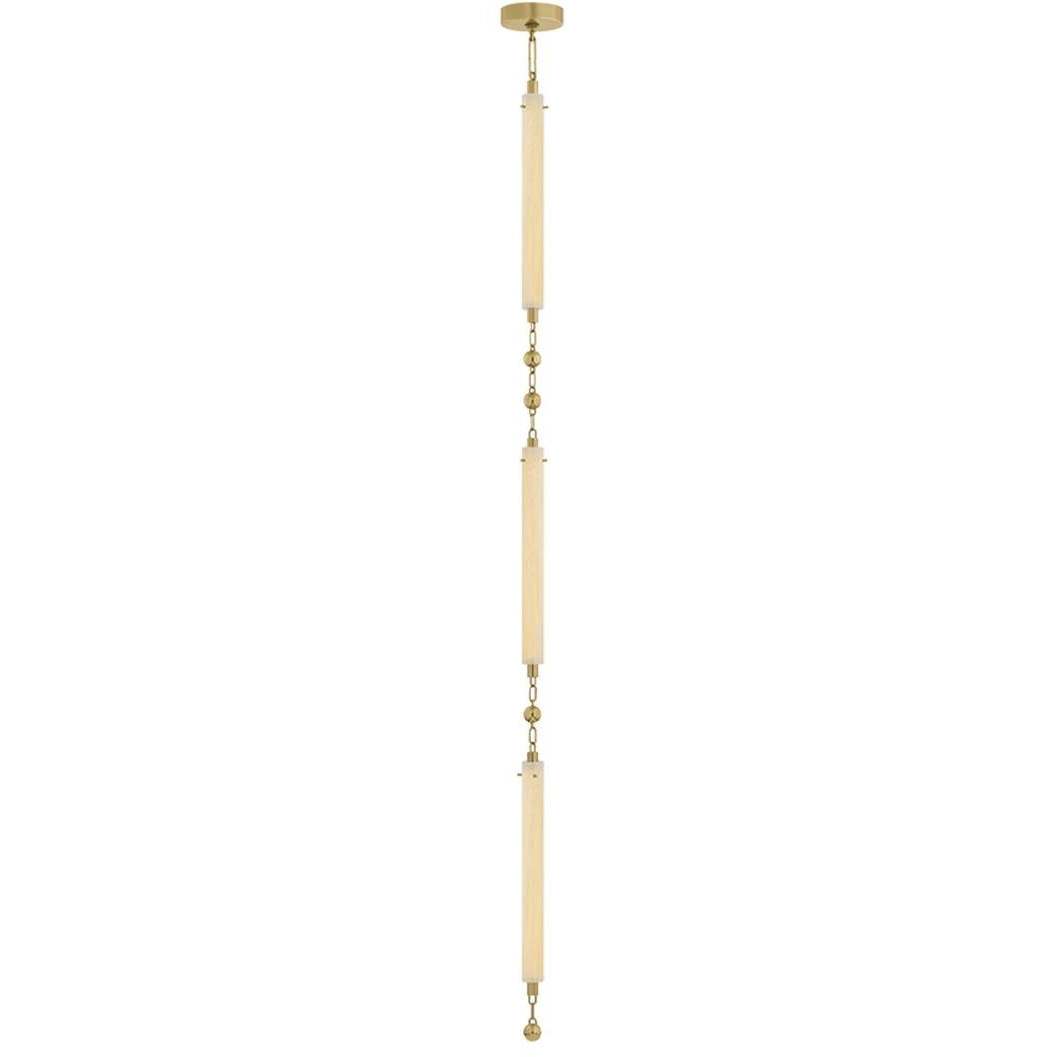 Parigi 3 Light 2.75 inch Vintage Brass Pendant Ceiling Light
