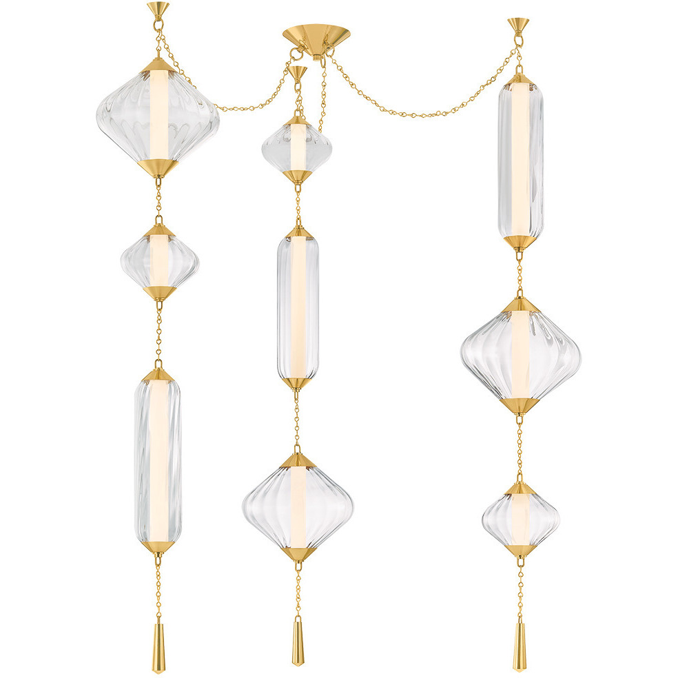 Corbett Lighting 545-56-VPB Fiorello LED 55.75 inch Vintage