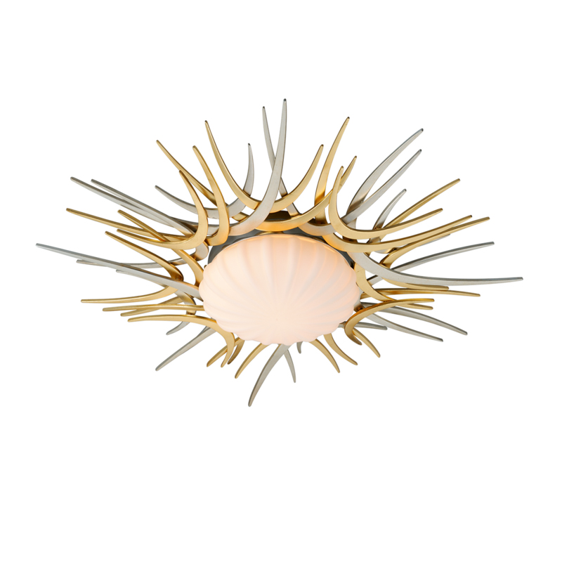 Helios semi flush mount top