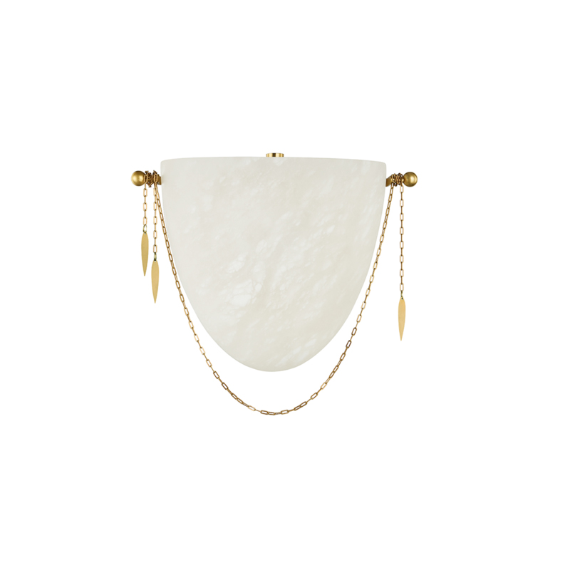 Fabriano LED 10.25 inch Vintage Polished Brass ADA Wall Sconce Wall Light