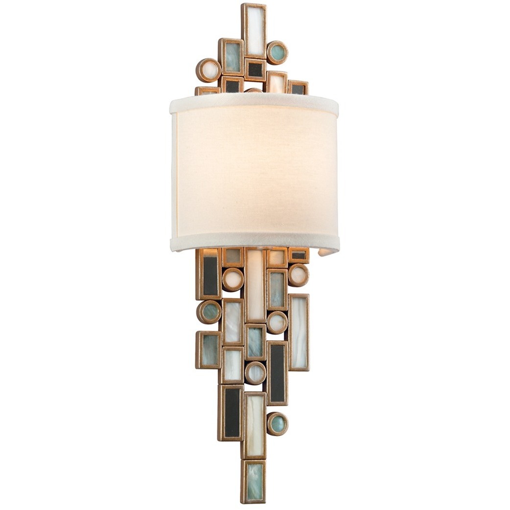 Dolcetti 1 Light 6 inch Champagne Leaf ADA Wall Sconce Wall Light
