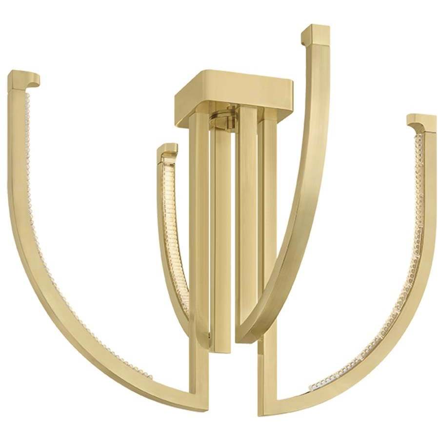Frankfurt 4 Light 24.25 inch Vintage Brass Chandelier Ceiling Light