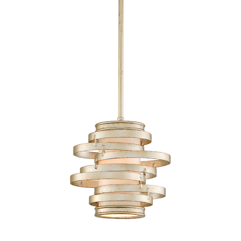 Vertigo 1 Light 9.25 inch Modern Silver Pendant Ceiling Light