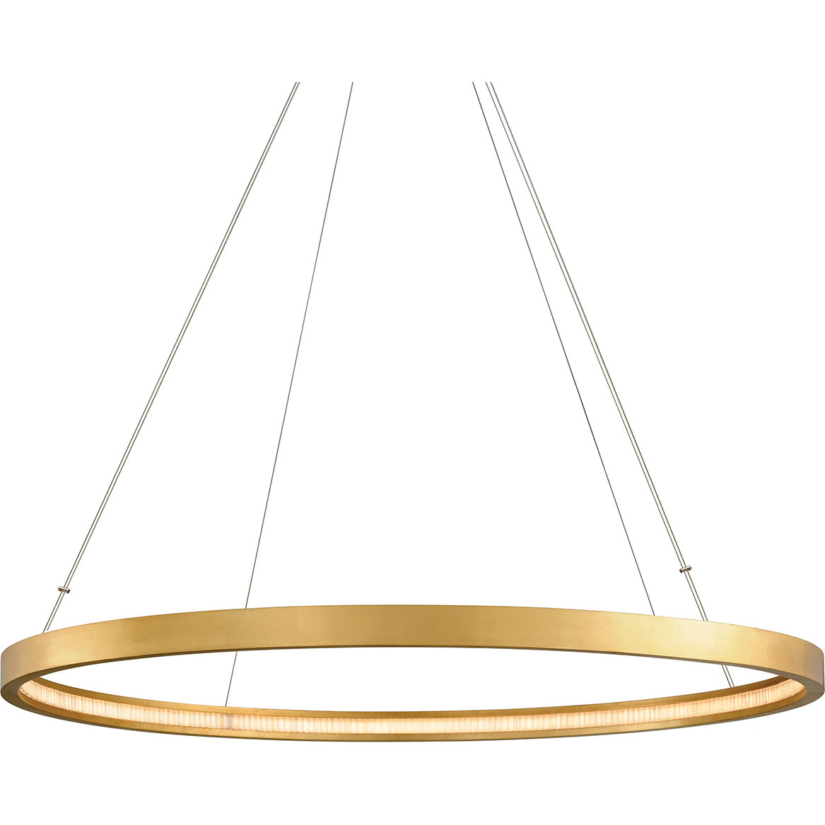 Jasmine LED 56 inch Gold Leaf Chandelier Ceiling Light
